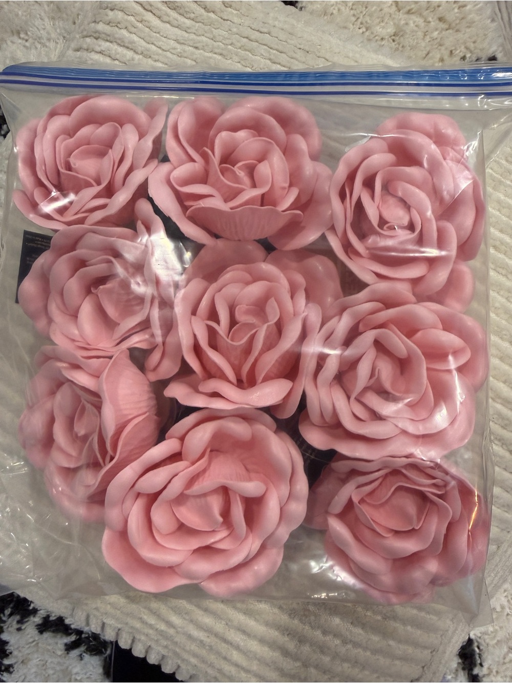 NWT Set of 9 Pink Foam Rose Wall Decor Flowers Hobby Lobby Nursery Party Craft - Picture 8 of 8